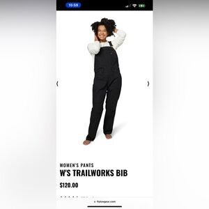 NWT Flylow Trailworks Bib XL